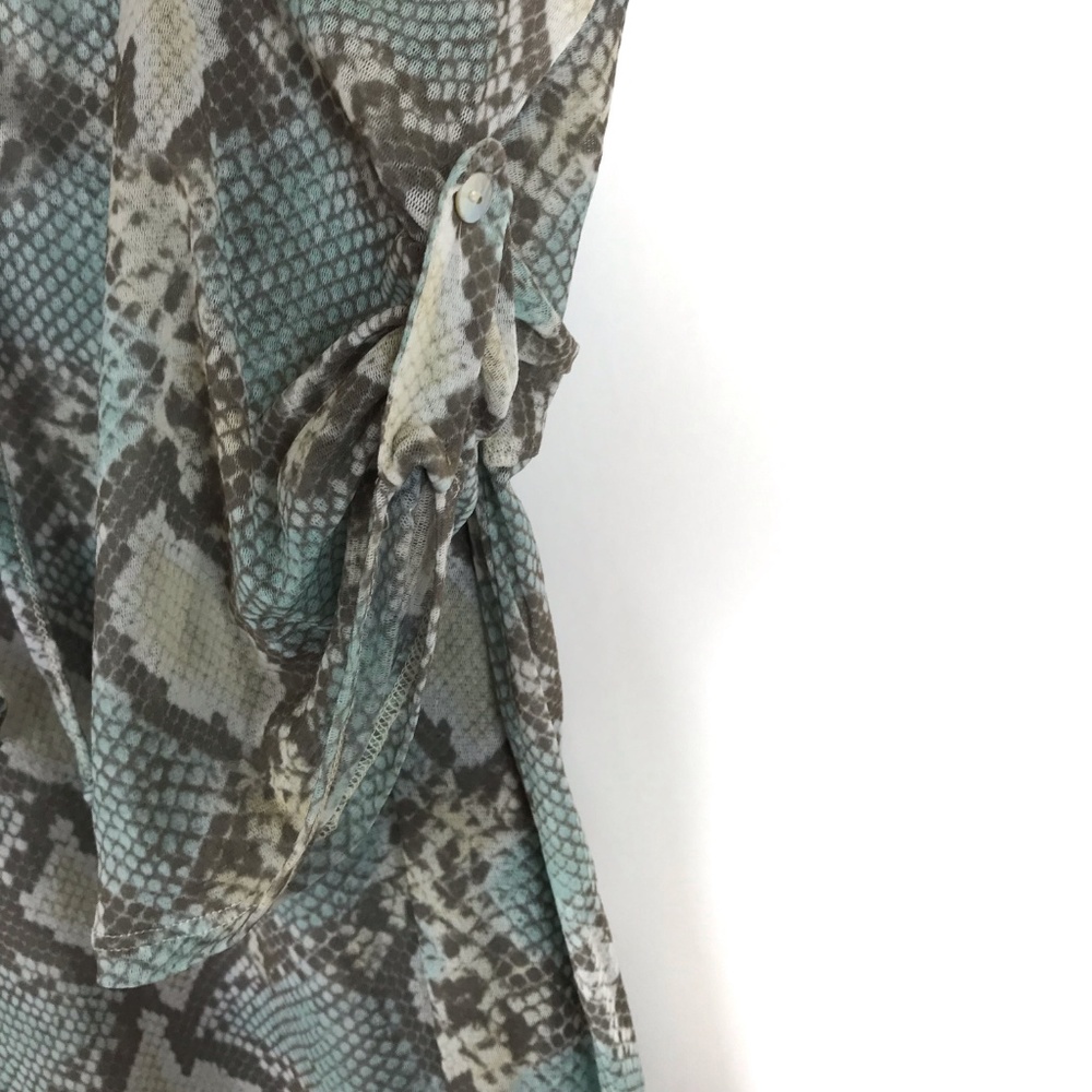 Anthro | Weston Wear Snake Print Tunic Blouse - Picture 4 of 5